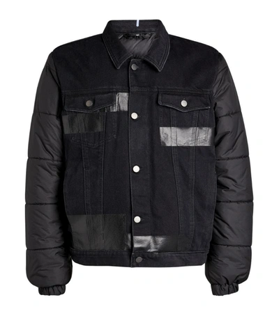 Shop Mcq By Alexander Mcqueen Mcq Hybrid Puffer Denim Jacket
