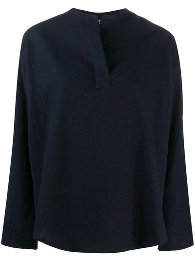 Shop Sofie D'hoore Braga Wowa Wool Top In Blue