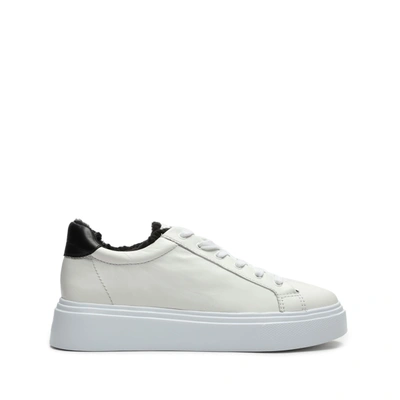 Shop Schutz Kristin Leather Sneaker In White