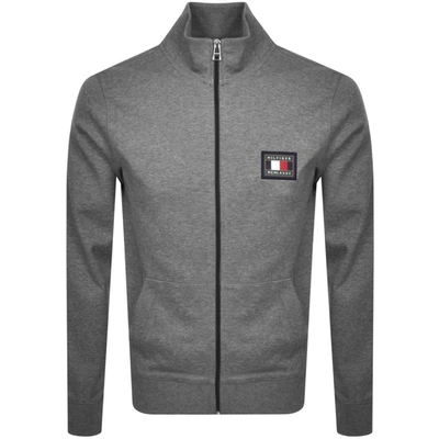 Shop Tommy Hilfiger Icon Full Zip Sweatshirt Grey