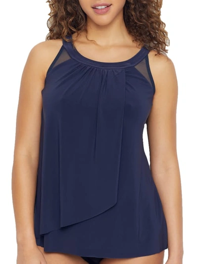 Shop Miraclesuit Illusionists Ursula Underwire Tankini Top Dd-cups In Midnight