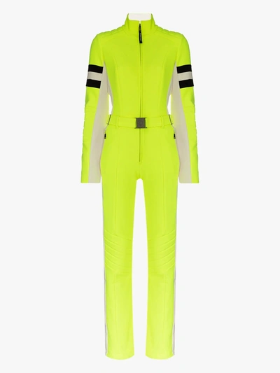 Shop Bogner Stripe Detail Ski Suit In Yellow