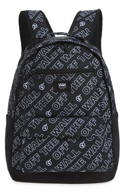 Shop Vans Startle Backpack In Black/ Victoria Blue