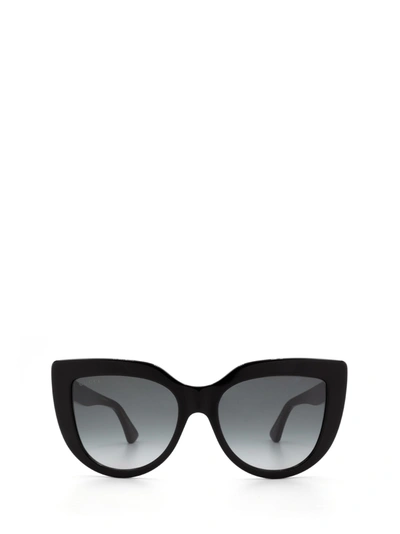 Shop Gucci Gg0164s Black Sunglasses