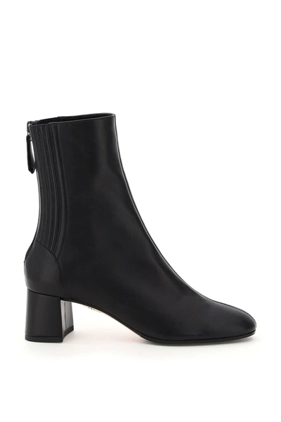 Shop Aquazzura Saint Honore 50 Ankle Boots In Black (black)