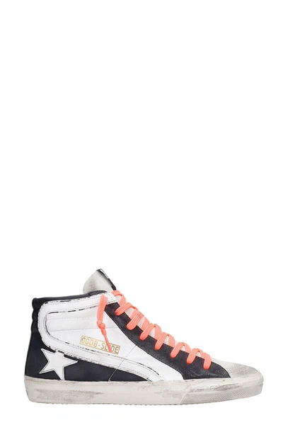 Shop Golden Goose Slide Sneakers In White Leather