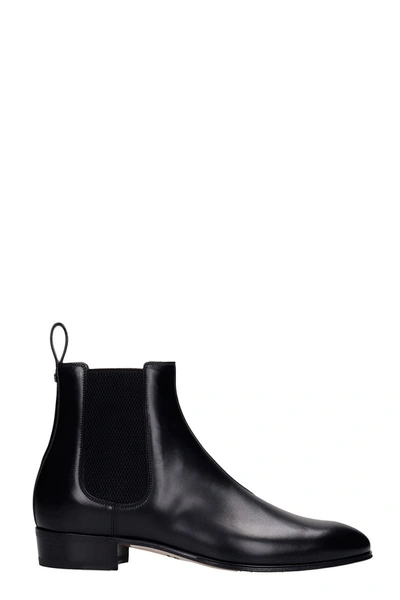 Shop Gucci Ankle Boots In Black Leather
