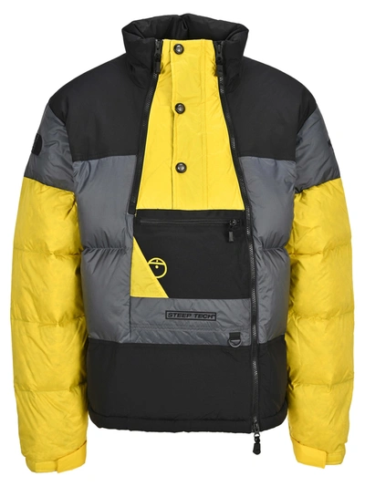 Shop The North Face North Face Steep Tech Down Jacket In Yellow Black