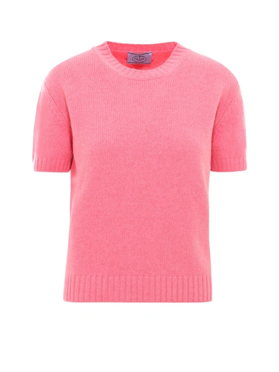 Shop Prada Sweatshirt In Pink