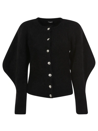 Shop Wandering Mohair Jewel Cardigan In Black