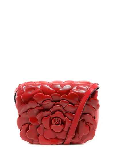 Shop Valentino Atelier Bag 03 Rose Edition Shoulder Bag In Red