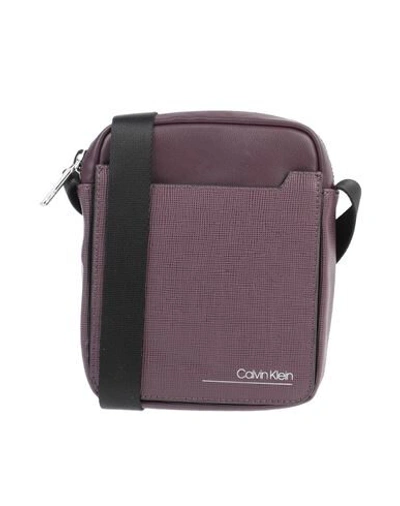 Shop Calvin Klein Handbags In Deep Purple