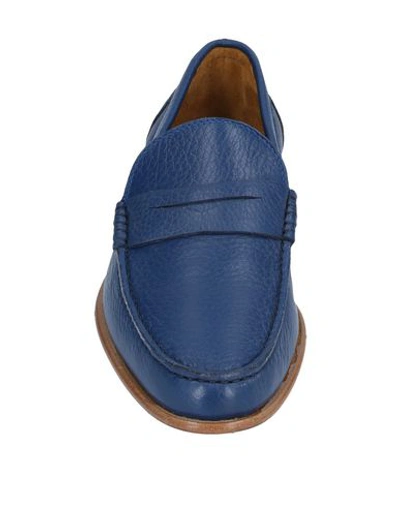 Shop A.testoni Loafers In Blue