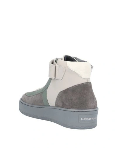 A-cold-wall* Man Sneakers Military Green Size 7 Leather In Green