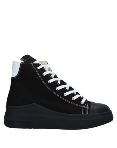 Shop Cinzia Araia Man Sneakers Black Size 6 Textile Fibers, Soft Leather