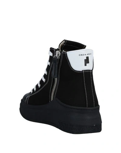 Shop Cinzia Araia Man Sneakers Black Size 6 Textile Fibers, Soft Leather