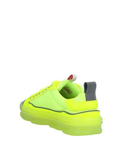 Shop Gcds Man Sneakers Acid Green Size 7 Textile Fibers