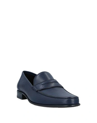 Shop A.testoni Loafers In Blue