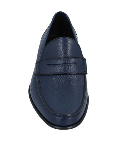 Shop A.testoni Loafers In Blue