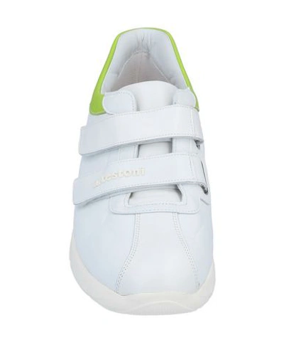 Shop A.testoni A. Testoni Man Sneakers White Size 8 Soft Leather