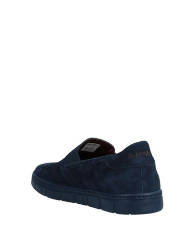 Shop A.testoni Loafers In Dark Blue