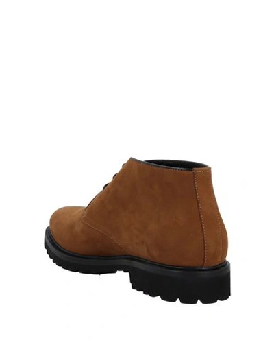 Shop A.testoni Ankle Boots In Camel