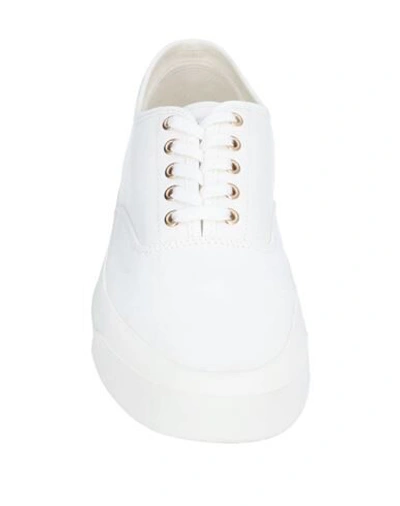 Shop Maison Kitsuné Man Sneakers White Size 7 Textile Fibers