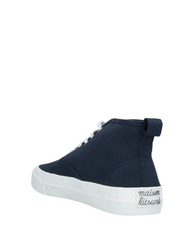 Shop Maison Kitsuné Sneakers In Dark Blue