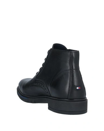 Shop Tommy Hilfiger Ankle Boots In Black