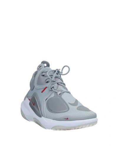 Shop Nike Man Sneakers Grey Size 8 Textile Fibers In Blue