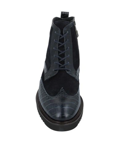 Shop Giovanni Conti Ankle Boots In Dark Blue