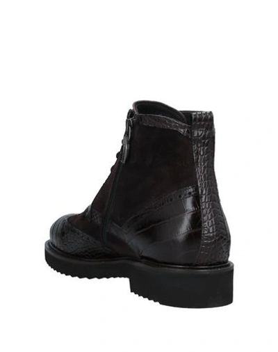 Shop Giovanni Conti Ankle Boots In Dark Brown