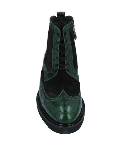 Shop Giovanni Conti Ankle Boots In Green