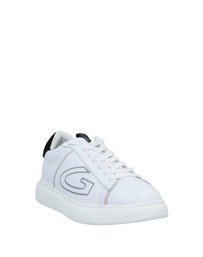 Shop Alberto Guardiani Sneakers In White