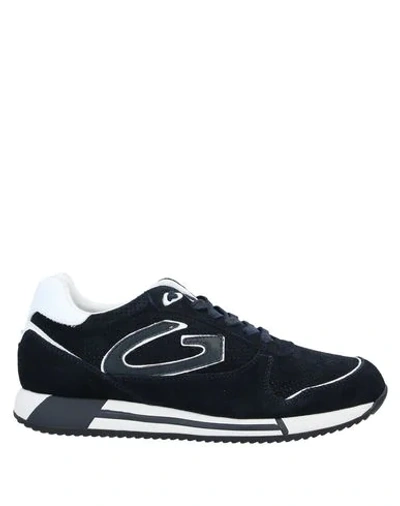 Shop Alberto Guardiani Sneakers In Dark Blue