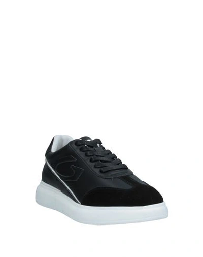 Shop Alberto Guardiani Man Sneakers Black Size 12 Soft Leather