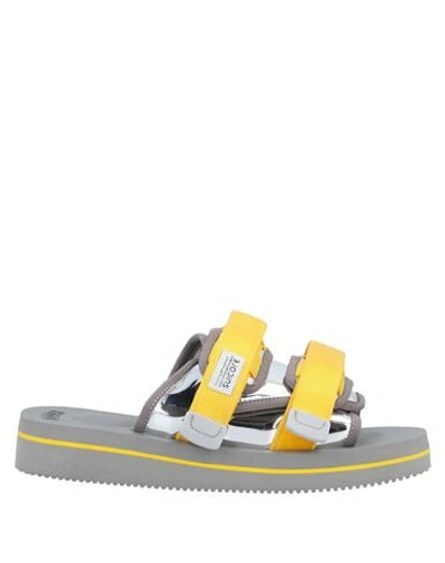 Shop Suicoke Sandals In Yellow