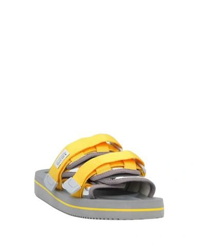Shop Suicoke Sandals In Yellow