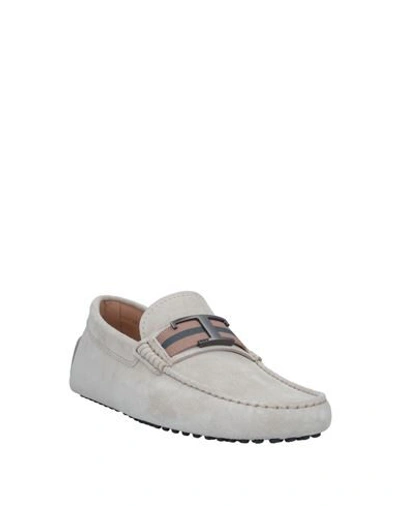Tod's Loafers In Light Grey