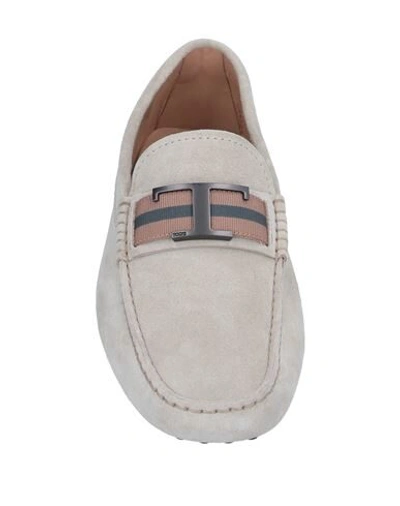 Tod's Loafers In Light Grey