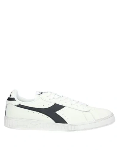 Shop Diadora Man Sneakers White Size 4 Soft Leather
