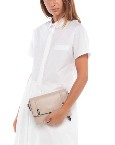 Shop Roberta Di Camerino Woman Cross-body Bag Beige Size - Soft Leather