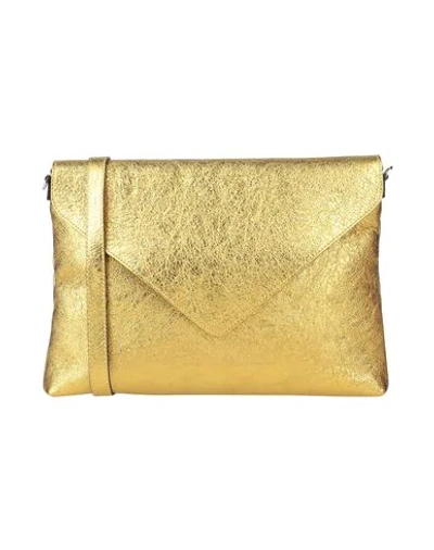 Shop Gianni Chiarini Cross-body Bags In Gold