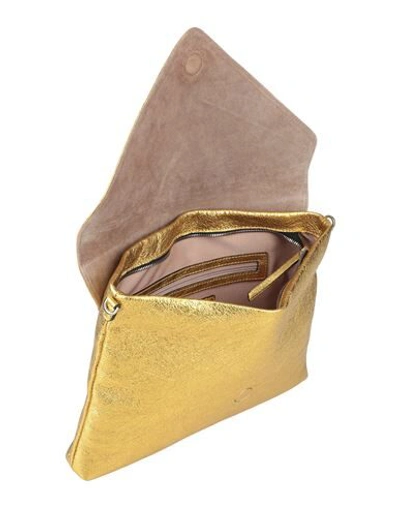 Shop Gianni Chiarini Cross-body Bags In Gold