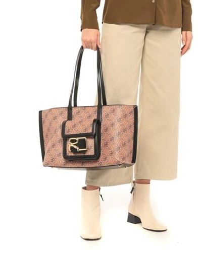 Shop Roberta Di Camerino Woman Shoulder Bag Black Size - Pvc - Polyvinyl Chloride, Polyester, Polyurethan