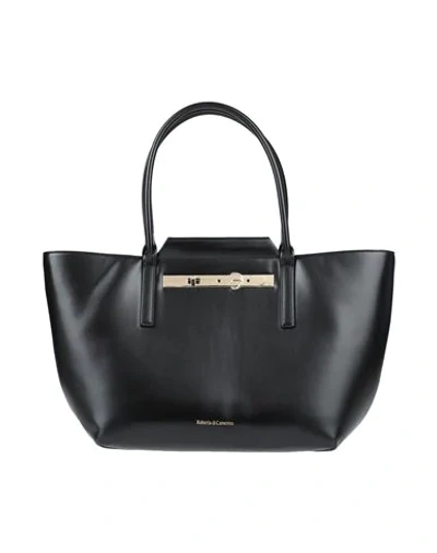 Shop Roberta Di Camerino Woman Handbag Black Size - Pvc - Polyvinyl Chloride, Polyurethane