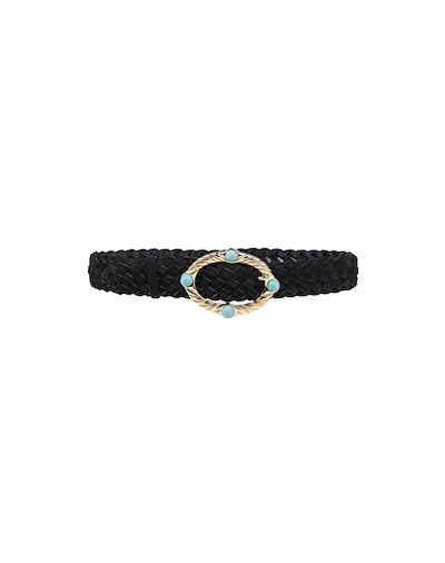 Shop Alberta Ferretti Belts In Black