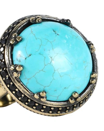 Shop Iosselliani Ring In Turquoise
