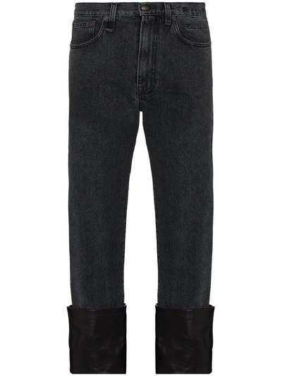 Shop R13 Axl Straight-leg Jeans In Black