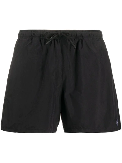 Shop Marcelo Burlon County Of Milan Drawstring Swim Shorts In Black